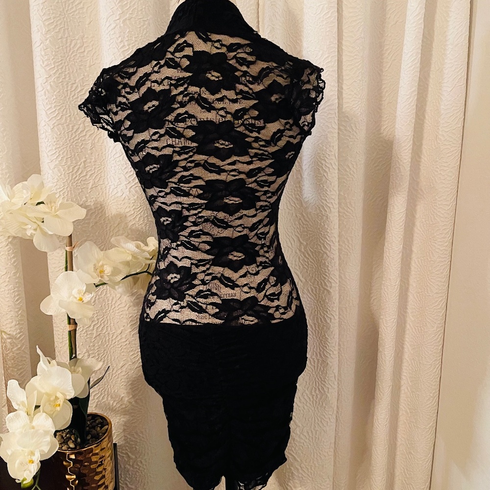 Ana Carite Exotica Stretch Lace Sexy Dress